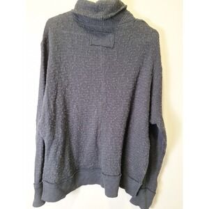 We The Free Gray Ribbed Knit Turtleneck Sweater Small Loose Fit Knitwear Comfy